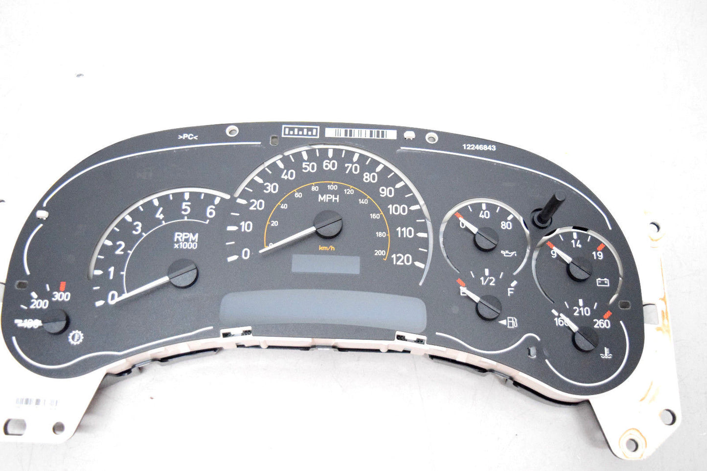 03 04 05 06 07 HUMMER H2 SPEEDOMETER INSTRUMENT CLUSTER NO BEZEL 88K