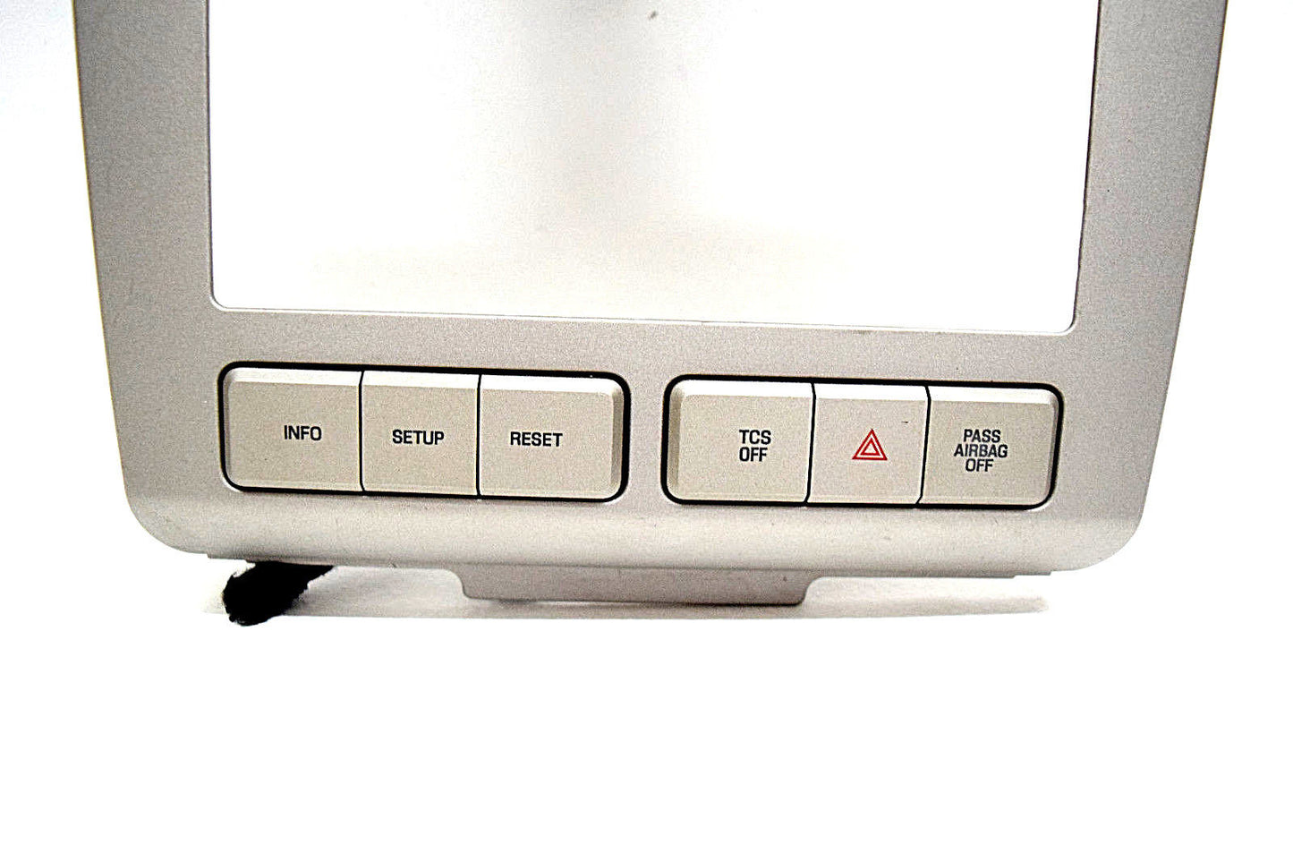 07 08 09 LINCOLN MKZ DOUBLE DIN NAVIGATION RADIO DASH BEZEL CLOCK CRACKED